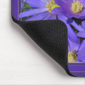 Blaue Blumen-Mauspad  Gänseblümchen Computer-Gesch Mousepad (Ecke)