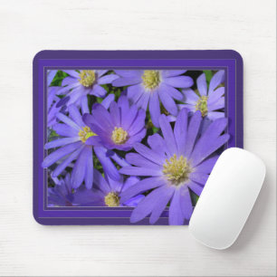 Blaue Blumen-Mauspad Gänseblümchen Computer-Gesch Mousepad