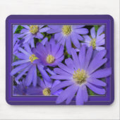Blaue Blumen-Mauspad  Gänseblümchen Computer-Gesch Mousepad (Vorne)