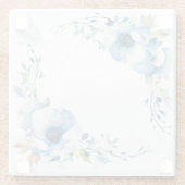 Blaue Blumen: "Meine Küche"-Untersetzer Glasuntersetzer (Rückseite)