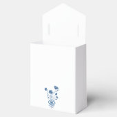 Blaue Blumen mit Bow Geschenkschachtel (Geöffnet)