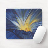 Blaue Blumen-Mitte Mousepad (Mit Mouse)