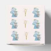 Blaue Blumen-Mixer-Geschenkbox Geschenkschachtel (Oben)