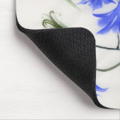 Blaue Blumen Mousepad (Ecke)