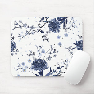 Blaue Blumen Mousepad