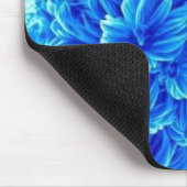 Blaue Blumen Mousepad (Ecke)