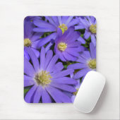 Blaue Blumen Mousepad Lila / Blauer Dekor Geschenk (Mit Mouse)