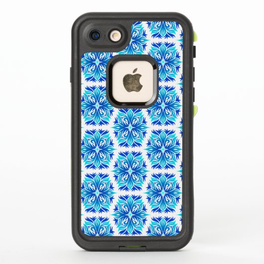 Blaue Blumen, Muster der Blume, Blumenmuster (Rückseite)