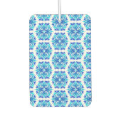 Blaue Blumen, Muster der Blume, Blumenmuster Autolufterfrischer (Vorderseite)