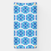 Blaue Blumen, Muster der Blume, Blumenmuster Banner (Vertikal)
