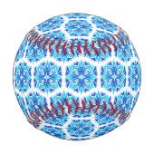 Blaue Blumen, Muster der Blume, Blumenmuster Baseball (Rückseite)