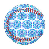 Blaue Blumen, Muster der Blume, Blumenmuster Baseball (Vorderseite Links)