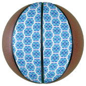 Blaue Blumen, Muster der Blume, Blumenmuster Basketball (Vertikal)