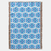 Blaue Blumen, Muster der Blume, Blumenmuster Decke (Vorderseite Vertikal)