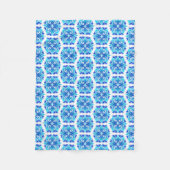 Blaue Blumen, Muster der Blume, Blumenmuster Fleecedecke (Vorderseite)