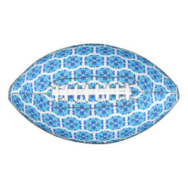 Blaue Blumen, Muster der Blume, Blumenmuster Football