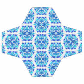 Blaue Blumen, Muster der Blume, Blumenmuster Fußball (Flach)