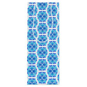 Blaue Blumen, Muster der Blume, Blumenmuster Geschenktüte Für Weinflaschen (Rückseite)