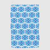 Blaue Blumen, Muster der Blume, Blumenmuster Golfhandtuch (Vorderseite)