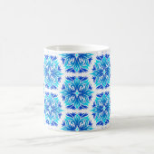Blaue Blumen, Muster der Blume, Blumenmuster Kaffeetasse (Mittel)