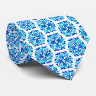 Blaue Blumen, Muster der Blume, Blumenmuster Krawatte