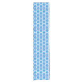 Blaue Blumen, Muster der Blume, Blumenmuster Kurzer Tischläufer (Vorderseite)
