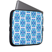 Blaue Blumen, Muster der Blume, Blumenmuster Laptopschutzhülle (Vorne Rechts)