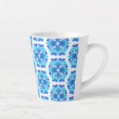 Blaue Blumen, Muster der Blume, Blumenmuster Milchtasse (Rechts)