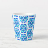 Blaue Blumen, Muster der Blume, Blumenmuster Milchtasse (Vorderseite)