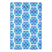 Blaue Blumen, Muster der Blume, Blumenmuster Mini Klemmbrett (Rückseite)