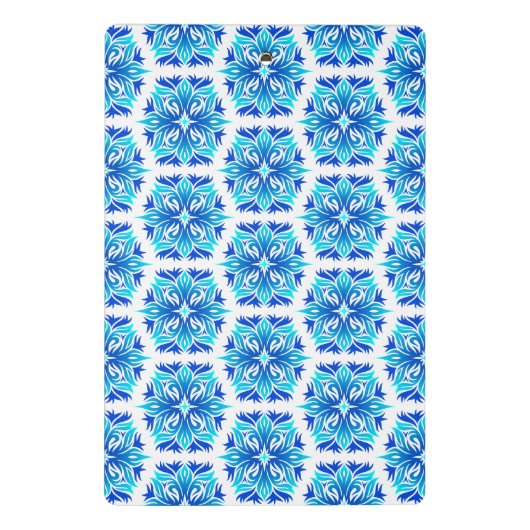 Blaue Blumen, Muster der Blume, Blumenmuster Mini Klemmbrett (Rückseite)