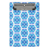 Blaue Blumen, Muster der Blume, Blumenmuster Mini Klemmbrett (Vorderseite)