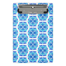 Blaue Blumen, Muster der Blume, Blumenmuster Mini Klemmbrett