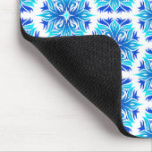 Blaue Blumen, Muster der Blume, Blumenmuster Mousepad (Ecke)