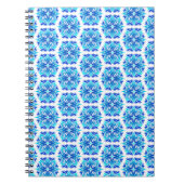 Blaue Blumen, Muster der Blume, Blumenmuster Notizblock (Vorderseite)
