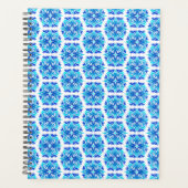 Blaue Blumen, Muster der Blume, Blumenmuster Planer (Vorderseite)
