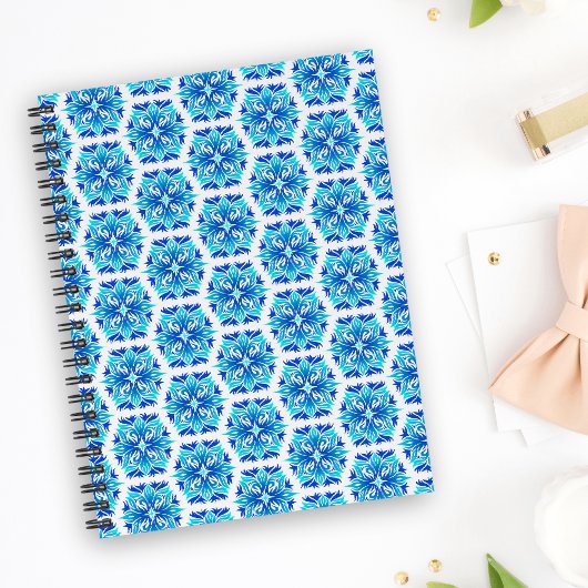 Blaue Blumen, Muster der Blume, Blumenmuster Planer