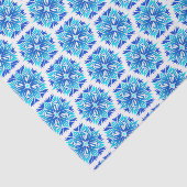 Blaue Blumen, Muster der Blume, Blumenmuster Seidenpapier (Ausschnitt)