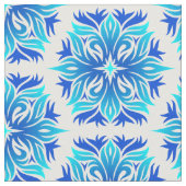 Blaue Blumen, Muster der Blume, Blumenmuster Stoff (Nahaufnahme)