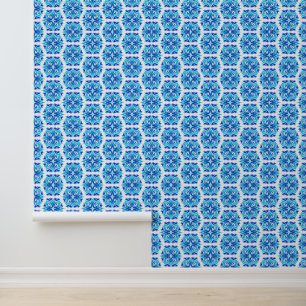 Blaue Blumen, Muster der Blume, Blumenmuster Tapete