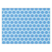 Blaue Blumen, Muster der Blume, Blumenmuster Tischdecke (Vorderseite (Horizontal))