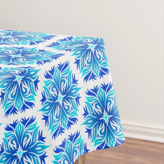 Blaue Blumen, Muster der Blume, Blumenmuster Tischdecke (Beispiel)