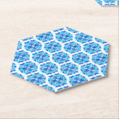 Blaue Blumen, Muster der Blume, Blumenmuster Untersetzer (angewinkelt)
