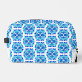 Blaue Blumen, Muster der Blume, Blumenmuster Waschbeutel (Vorderseite)