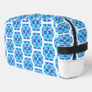 Blaue Blumen, Muster der Blume, Blumenmuster Waschbeutel
