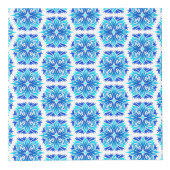 Blaue Blumen, Muster der Blume, Blumenmuster Würfel (Vorderseite)