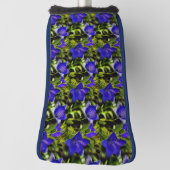 Blaue Blumen Naturmuster Golf Headcover (Rotieren 90)