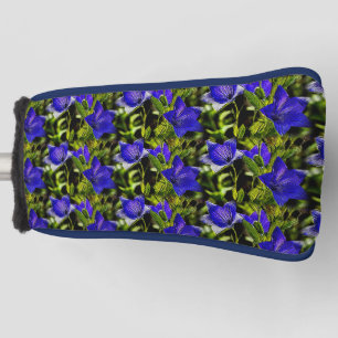 Blaue Blumen Naturmuster Golf Headcover