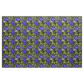 Blaue Blumen Naturmuster Stoff (Fat Quarter (45,7 x 55,9 cm))