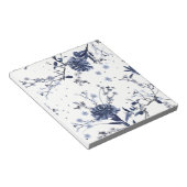 Blaue Blumen Notizblock (angewinkelt)